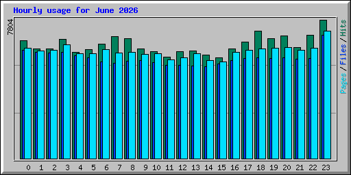 Hourly usage for June 2026